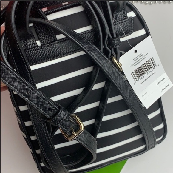 Kate Spade French Stripe Mini Bradley Backpack - Picture 6 of 8